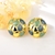 Picture of Famous Geometric Enamel Dangle Earrings