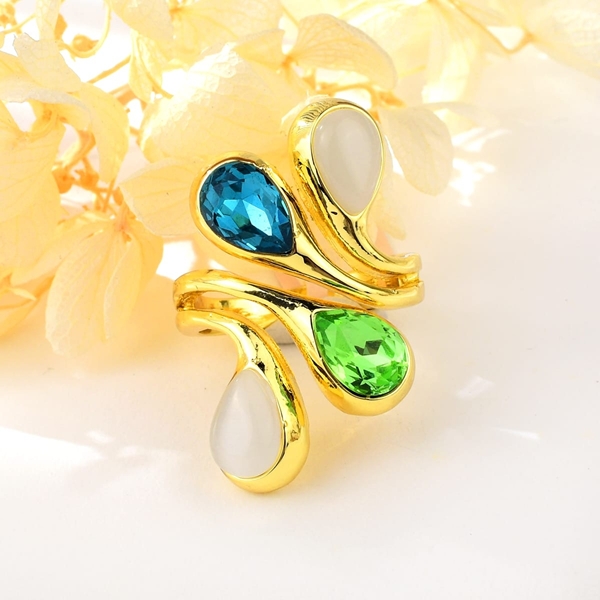 Picture of New Season Blue Opal Fashion Ring with SGS/ISO Certification