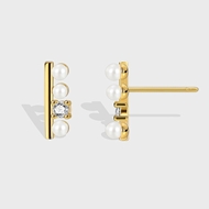 Picture of Hot Selling Gold Plated White Dangle Earrings Online Only