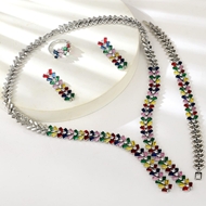 Show details for Stylish Geometric Colorful 4 Piece Jewelry Set Show details for Stylish Geometric Colorful 4 Piece Jewelry Set
