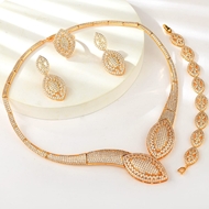Show details for Eye-Catching White Luxury 4 Piece Jewelry Set Show details for Eye-Catching White Luxury 4 Piece Jewelry Set
