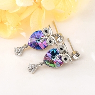 Show details for Most Popular Swarovski Element Platinum Plated Dangle Earrings Show details for Most Popular Swarovski Element Platinum Plated Dangle Earrings