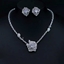 Show details for Filigree Flower White 2 Piece Jewelry Set