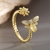 Picture of Hypoallergenic Gold Plated Copper or Brass Fashion Ring with Easy Return