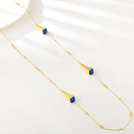 Show details for Charming Blue Zinc Alloy Fashion Sweater Necklace As a Gift Show details for Charming Blue Zinc Alloy Fashion Sweater Necklace As a Gift
