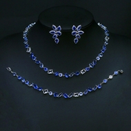 Show details for New Season Blue Luxury 3 Piece Jewelry Set with SGS/ISO Certification Show details for New Season Blue Luxury 3 Piece Jewelry Set with SGS/ISO Certification