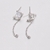 Picture of New Season White 925 Sterling Silver Dangle Earrings for Female