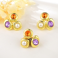 Picture of Low Cost Gold Plated Rhinestone 2 Piece Jewelry Set with Low Cost