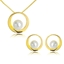 Show details for Bling Casual White Necklace and Earring Set