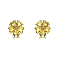 Picture of Nice Cubic Zirconia Yellow Dangle Earrings