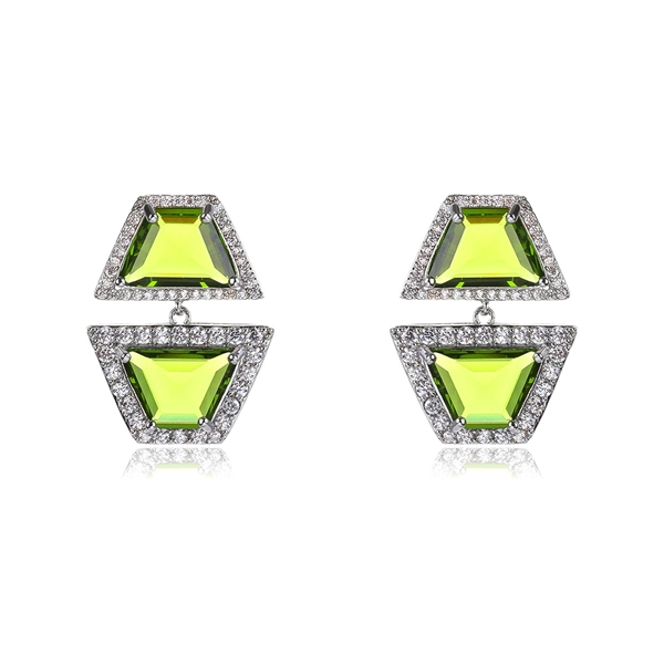 Picture of Eye-Catching Green Luxury Dangle Earrings