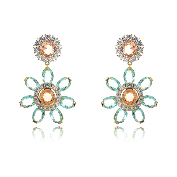 Picture of Luxury Cubic Zirconia Dangle Earrings at Unbeatable Price