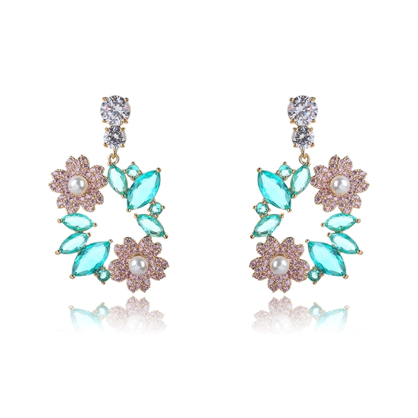 Picture of Pretty Cubic Zirconia Luxury Dangle Earrings