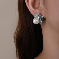 Picture of Luxury Platinum Plated Dangle Earrings with Full Guarantee