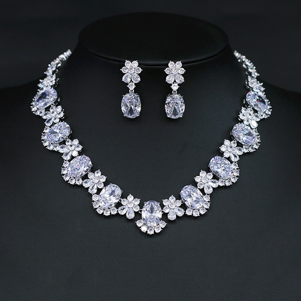 Picture of Unique Cubic Zirconia Party 2 Piece Jewelry Set