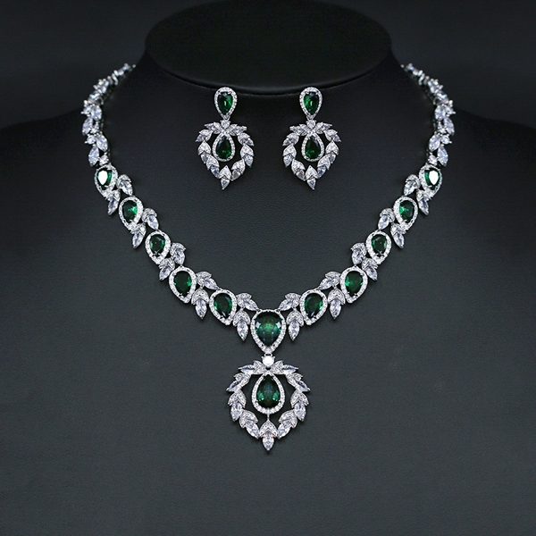 Picture of Unique Cubic Zirconia Luxury 2 Piece Jewelry Set