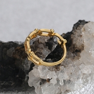 Picture of Delicate Gold Plated Fashion Ring at Unbeatable Price