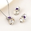 Show details for Need-Now White Artificial Crystal 2 Piece Jewelry Set from Editor Picks