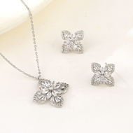 Show details for Good Cubic Zirconia Flowers & Plants 2 Piece Jewelry Set Show details for Good Cubic Zirconia Flowers & Plants 2 Piece Jewelry Set