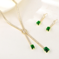 Show details for Charming Green Delicate 2 Piece Jewelry Set As a Gift Show details for Charming Green Delicate 2 Piece Jewelry Set As a Gift