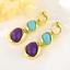Show details for Delicate Geometric Gold Plated Dangle Earrings