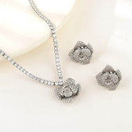 Show details for Delicate Flowers & Plants Platinum Plated 2 Piece Jewelry Set Show details for Delicate Flowers & Plants Platinum Plated 2 Piece Jewelry Set