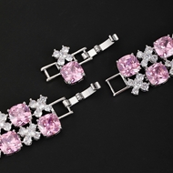 Picture of Good Cubic Zirconia Geometric Fashion Bracelet