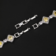 Picture of Luxury Platinum Plated Fashion Bracelet with Worldwide Shipping