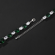 Picture of Distinctive White Platinum Plated Fashion Bracelet with Low MOQ