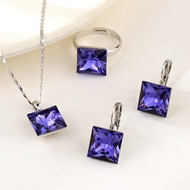 Show details for Copper or Brass Purple 3 Piece Jewelry Set at Super Low Price Show details for Copper or Brass Purple 3 Piece Jewelry Set at Super Low Price