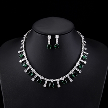 Show details for Funky Geometric Cubic Zirconia 2 Piece Jewelry Set