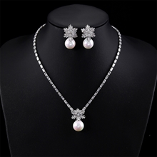 Show details for Great Cubic Zirconia Platinum Plated 2 Piece Jewelry Set Picture of Great Cubic Zirconia Platinum Plated 2 Piece Jewelry Set