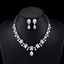 Show details for Beautiful Cubic Zirconia Flowers & Plants 2 Piece Jewelry Set
