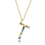 Picture of Top Monogram Gold Plated Pendant Necklace