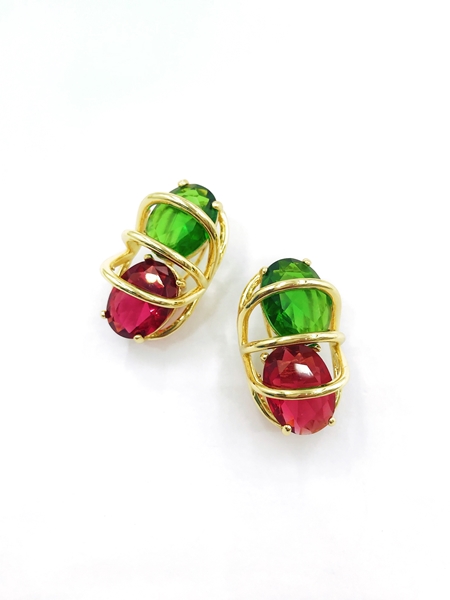 Picture of Recommended Gold Plated Copper or Brass Clip On Earrings from Top Designer