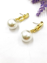 Show details for shell pearl Simple Clip On Earrings for Her