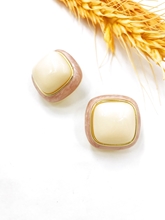 Show details for Staple Enamel Simple Clip On Earrings