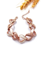 Show details for Pretty Enamel Rose Gold Plated Fashion Bracelet Show details for Pretty Enamel Rose Gold Plated Fashion Bracelet