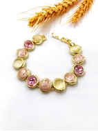 Show details for Hypoallergenic Pink Opal Fashion Bracelet with Easy Return Show details for Hypoallergenic Pink Opal Fashion Bracelet with Easy Return