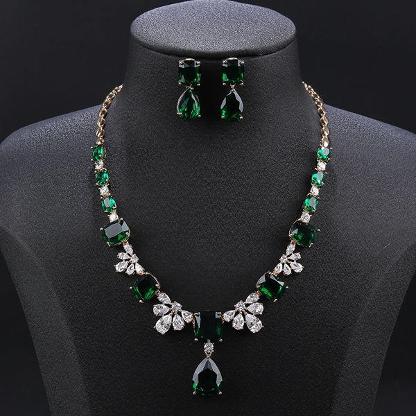 Picture of Great Value Colorful Cubic Zirconia 2 Piece Jewelry Set with Member Discount