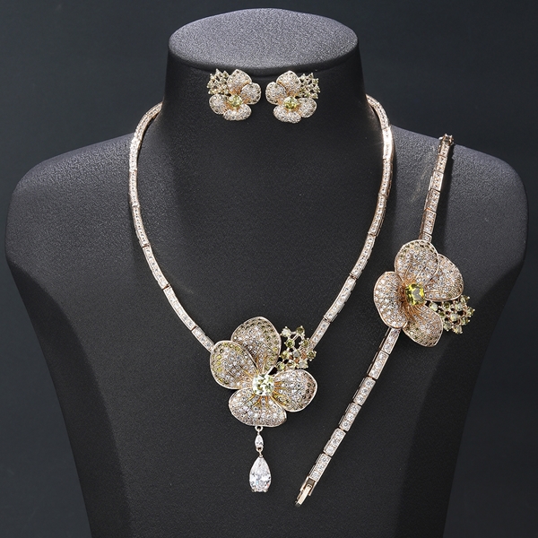 Picture of Simple Gold Plated 2 Piece Jewelry Set at Super Low Price
