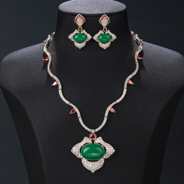 Picture of Recommended Colorful Gold Plated 2 Piece Jewelry Set with Member Discount