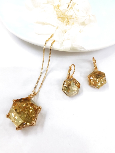Picture of Staple Swarovski Element Colorful 2 Piece Jewelry Set