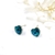 Picture of Good Quality Swarovski Element Colorful Big Stud Earrings