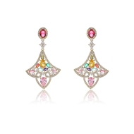 Show details for Purchase Copper or Brass Colorful Chandelier Earrings Exclusive Online Show details for Purchase Copper or Brass Colorful Chandelier Earrings Exclusive Online
