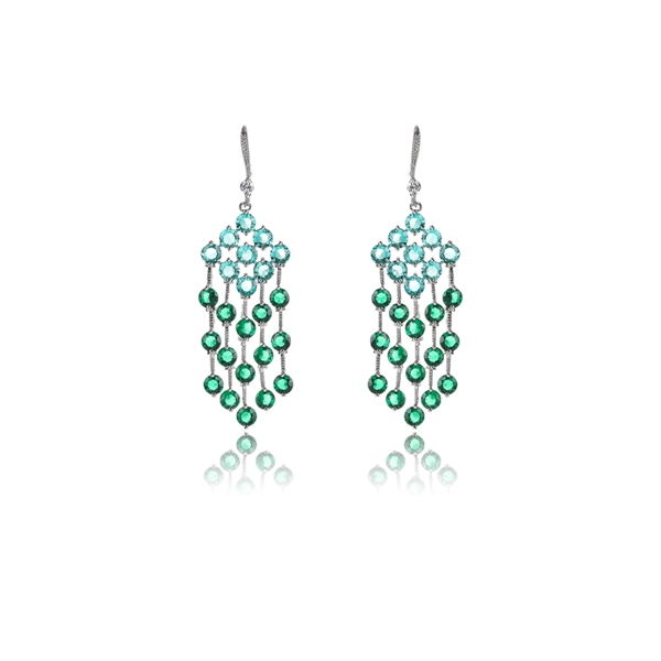 Picture of New Rhinestone Colorful Big Stud Earrings