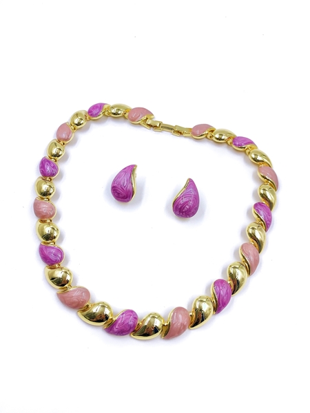 Picture of Reasonably Priced Gold Plated Enamel 2 Piece Jewelry Set from Reliable Manufacturer