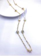 Show details for Famous Work Shell Long Chain Necklace