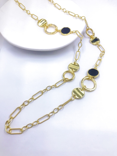 Picture of Wholesale Zinc Alloy Colorful Long Chain Necklace with No-Risk Return