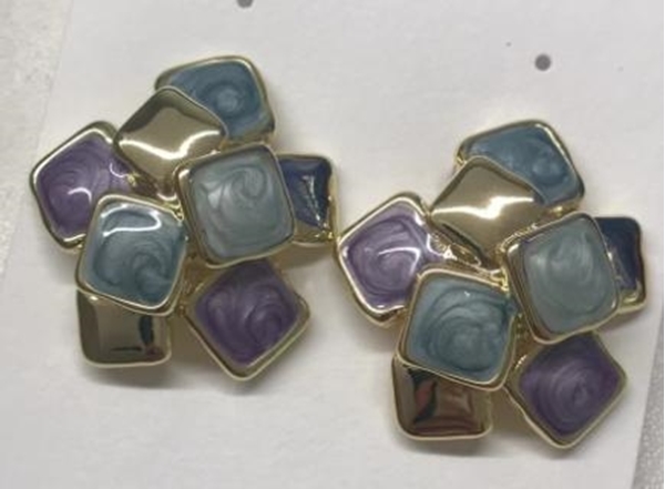 Picture of Popular Opal Work Chandelier Earrings